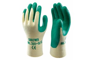 Showa-Grip Handschuhe Naturlatex (310NR), grün